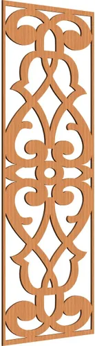 Vista 188 de 9 3/8"W x 24 3/8"H x 1/4"T Bellaire Decorativos Paneles de pared de madera calado, abedul
