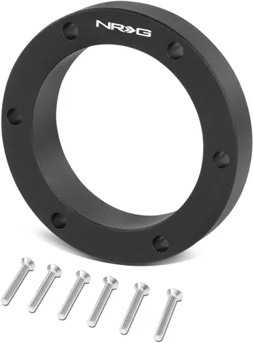 Vista 2 de NRG Innovations Volante semiuniversal 1/2" espaciador sin roscas, espaciador de extensión de cubo de aluminio 6061 con espacio de bocina, patrones