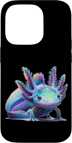 Vista 16 de Carcasa de arte de mundo submarino encantado para iPhone 11 Pro Max con diseño de ajolote mágico