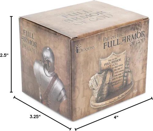 Vista 9 de Dicksons Bronzetone Full Armor Scripture - Tarjetero decorativo de resina (3 x 4)