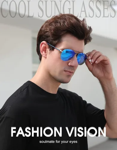 Vista 2 de OKH Aviator Gafas de sol polarizadas para hombres y mujeres 100 protección UV