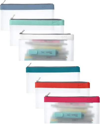 Vista 19 de Mr. Pen - Estuche transparente para lápices, paquete de 3, estuche transparente para lápices, bolsas para lápices