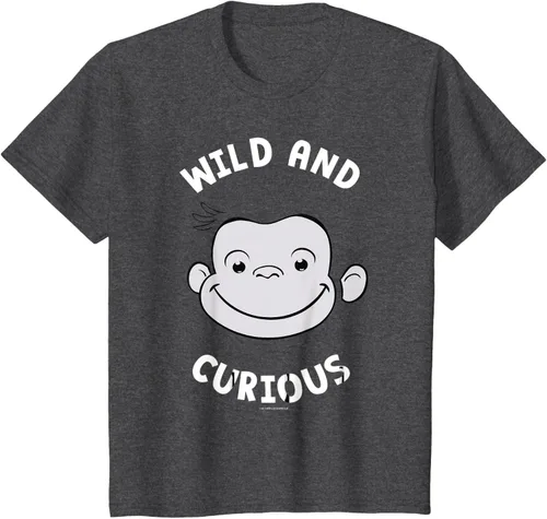 Vista 37 de Curious George Camiseta Big Face Wild and Curious Negro