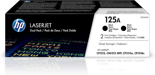 Vista 11 de HP Cartucho de tóner amarillo original 125A Funciona Color LaserJet CM1312 MFP Series, Color LaserJet CP1215, CP1515, CP1518 Series CB542A