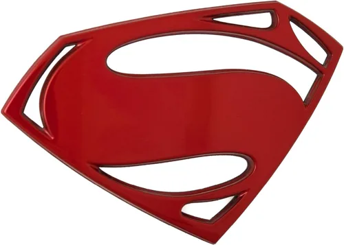 Vista 3 de Fan Emblems Insignia de coche 3D de Superman – Batman v Superman: El amanecer de la justicia (cromo negro)