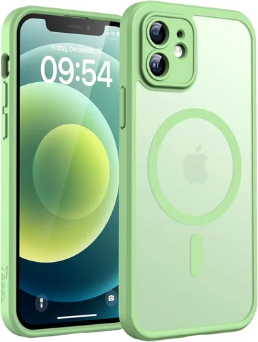 Vista 235 de TOCOL Funda para iPhone 11, compatible con Magsafe, protección completa de cámara, imanes integrados, protección contra caídas, funda translúcida