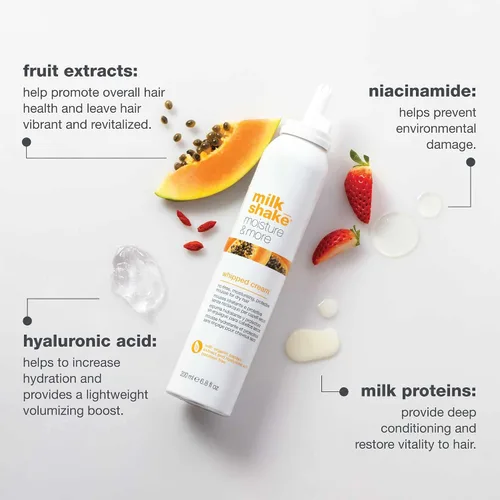 Vista 20 de milk_shake Whipped Cream Leave-In Foam Hydrates and Softens, 6.8 Oz