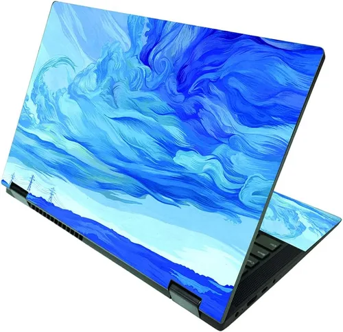Vista 9 de MightySkins Skin compatible con Lenovo IdeaPad Flex 5 2 en 1 de 15 pulgadas (2021) - Angry Ripple Funda protectora de vinilo duradera y única