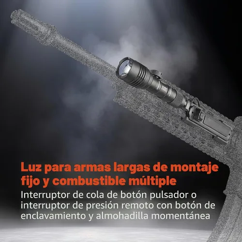 Vista 4 de Streamlight 88058 ProTac - Lámpara de arma multi-combustible de 350 lúmenes con montaje en riel, baterías CR123A e interruptor de presión remoto