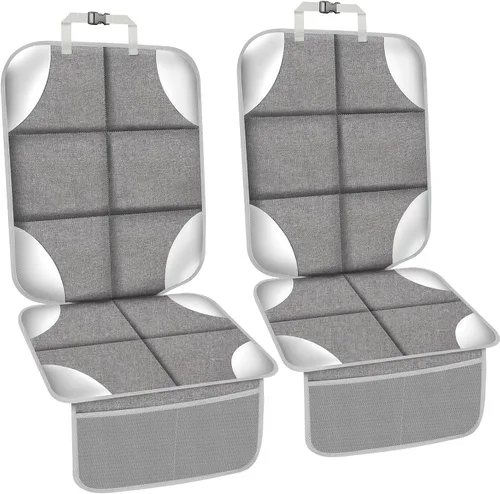 Vista 19 de Protector de asiento de coche, protectores de asiento de coche con acolchado grueso sin huellas Beige