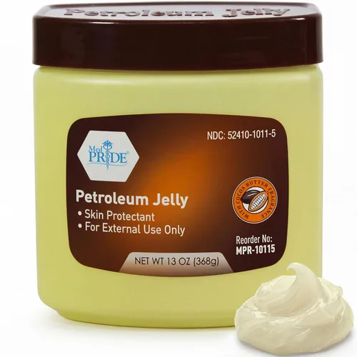 Vista 8 de MED PRIDE Gelatina de petróleo de manteca de cacao, protector hidratante para la piel, 8 onzas