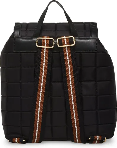 Vista 3 de Anne Klein Mochila acolchada de nailon para mujer, NegroNegroNegro-Coñac-Blanco, talla única