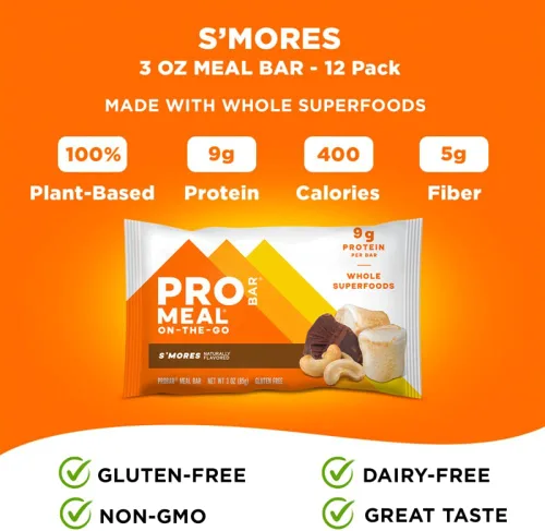 Vista 4 de Probar - Barra alimenticia no transgénica, sin gluten, certificado orgánico, saludable, ingredientes de alimentos integrales a base de plantas
