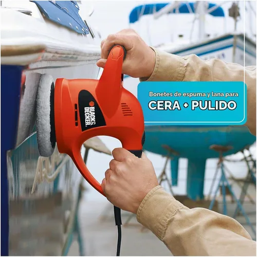 Vista 6 de Pulidora/enceradora rotorbital Black & Decker WP900 6 pulgadas