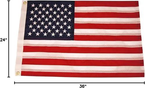 Vista 8 de Bandera de los Estados Unidos para barco bordada, de Taylor Made Products, con 50 estrellas
