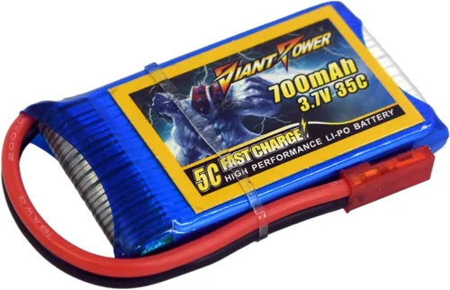 Vista 2 de 3.7 V 1S 700 mAh 35C LiPo batería JST Plug para Mini RC Avión Helicóptero Quadcopter