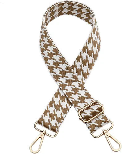 Vista 7 de Correa de bolso de 1.97 pulgadas de ancho, correa ajustable de repuesto para bolsa cruzada de hombro Leopardo blanco negro