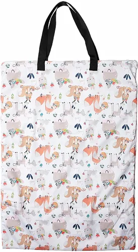 Vista 3 de Bolsa grande para pañales de tela húmeda/seca para pañales reutilizables o ropa sucia