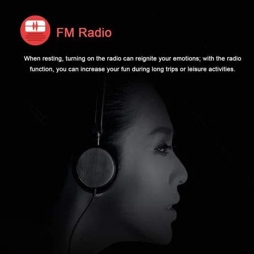 Vista 5 de Reproductor de MP3, reproductor de música con tarjeta micro SD de 16 GB, altavoz integrado/foto/reproducción de video/radio FM/grabadora