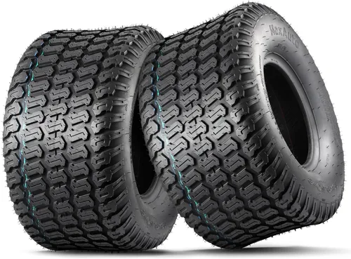 Vista 6 de MaxAuto Fox V2 - Juego de neumáticos para cortacésped (15x6.00-6), Reemplazo de neumático 15x6x6nhs para cortacésped, Tractor de jardín, Neumático