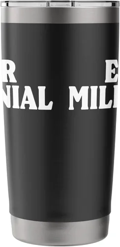 Vista 2 de Elder Millennial Funny Retro 90s Nostalgia Stainless Steel Insulated Tumbler