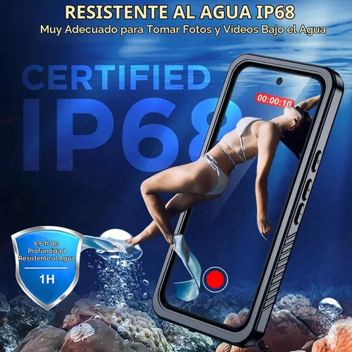 Vista 3 de SPIDERCASE para Google Pixel 10 Funda impermeable, [Protección contra caídas de grado militar de 12 pies] [Resistencia al agua IP68]