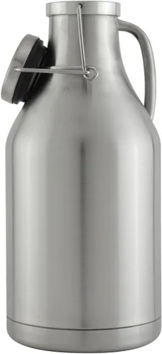 Vista 2 de Kegco 3PFD-64SS - Growler, 64 oz, acero inoxidable