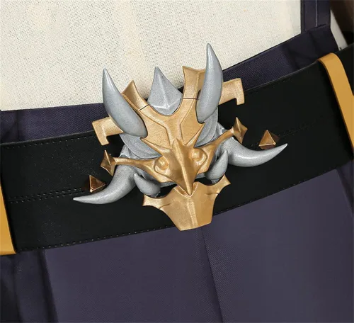 Vista 4 de Arataki Itto - Peluca de impacto Genshin accesorios de roca póster anillo de ojo de dios
