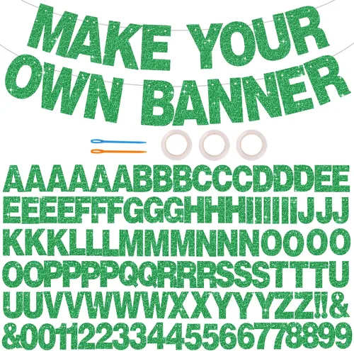 Vista 17 de 116 piezas de letras de la A a la Z DIY Banner personalizado Colorido