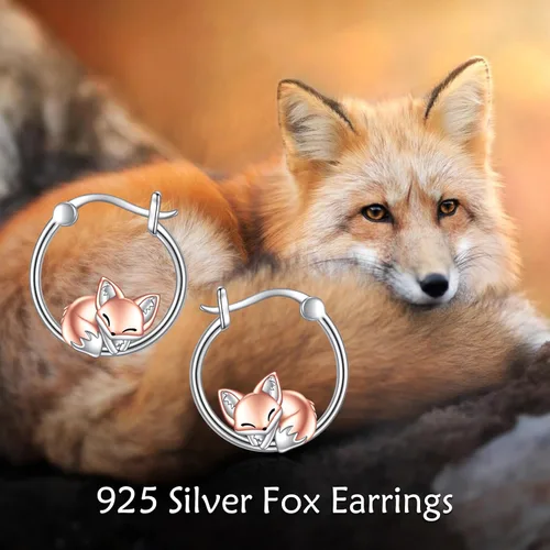 Vista 5 de Aretes de plata de ley 925 con diseño de oso, pingüino, ajolote, pulpo, mapache, regalos de Navidad para mujer