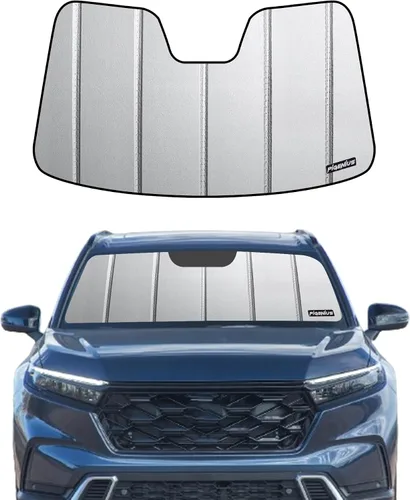 Vista 7 de Pigenius Parasol para parabrisas Honda CR-V 2007-2011, acabado plateado metálico