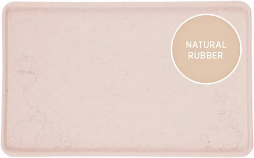 Vista 8 de HEVEA Mantel individual de goma natural para niños, alternativa a la silicona y el plástico con material reciclado, seguro para niños con divertidos