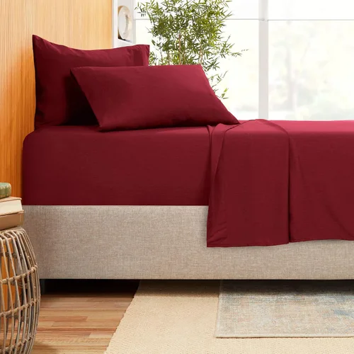 Vista 8 de Juego de ropa de cama de 800 hilos de 4 piezas, 100% algodón egipcio, sábana bajera de algodón de fibra larga, se adapta a colchones de hasta 12