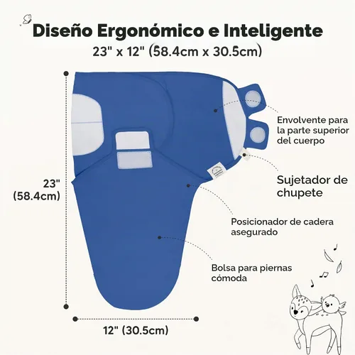 Vista 2 de KeaBabies Paquete de 3 pañales orgánicos para recién nacidos, 0.5 TOG Frost