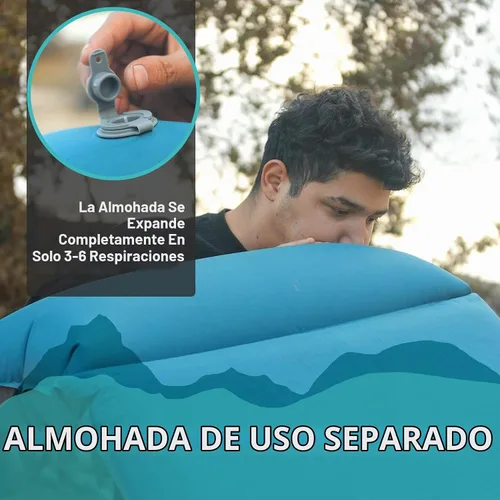 Vista 4 de Clostnature Colchoneta de dormir autoinflable para camping, almohadilla de campamento de 1.5/2/3 pulgadas, almohadilla de colchón inflable ligera