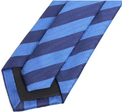 Vista 4 de SLNFXC Corbata De Estilo Coreano para Hombre, Accesorios De Personalidad De Moda Profesional Azul Estrecho Formal