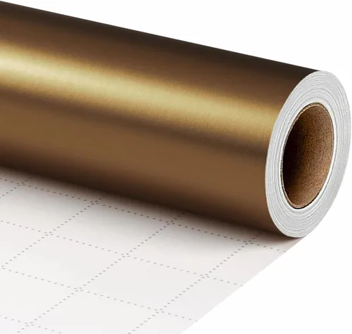 Vista 26 de LaRibbons Papel de regalo negro, rollo de papel de regalo de metal mate de color sólido, 17 pulgadas x 33 pies, papel de regalo para Navidad, día