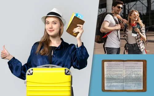 Vista 8 de Soporte personalizado de cuero con monograma RFID para pasaporte y etiqueta de equipaje, montura antigua, Juego de funda para pasaporte y etiqueta