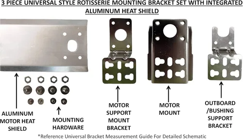 Vista 2 de OneGrill Kit de asador universal resistente