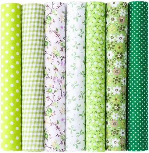 Vista 6 de 28pcs estampado floral ropa patchwork tela algodón estilo mixto tela tela costura (9.84 pulgadas)