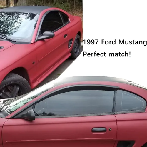 Vista 3 de Lightronic Visera de ventana de ventilación automática de montaje exterior extraduradera, se adapta a Ford Mustang Coupe 1994-2004