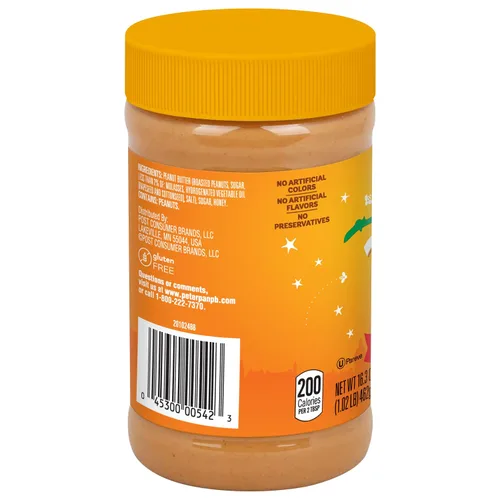 Vista 10 de Peter Pan, Mantequilla de maní cremosa tostada con miel, tarro de 16.3 onzas