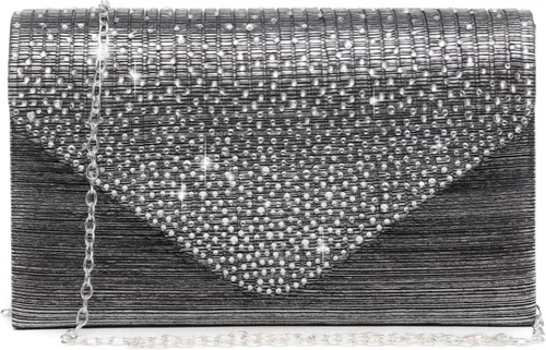 Vista 9 de Dasein Bolso de mano con satén satinado para mujer, tipo embrague, para noche, bandolera, bolsos, fiesta, graduación, boda, sobre