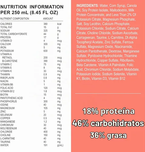 Vista 3 de Nutren Fórmula de alimentación completa de tubo de nutrición 1.5, 8.45