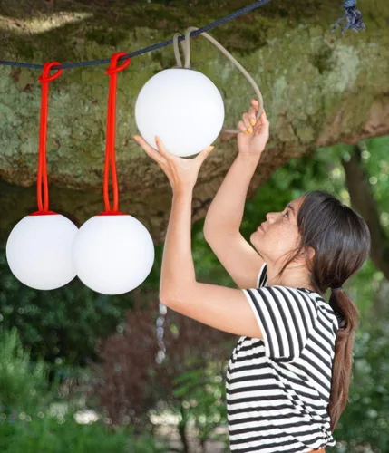 Vista 10 de Fatboy Bolleke - Linterna LED para interiores y exteriores, color gris pardo