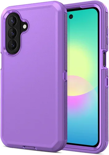 Vista 21 de Jiunai Funda para Samsung A16, a prueba de golpes, antipolvo, protección resistente, de doble capa, borde elevado, para exteriores, híbrida