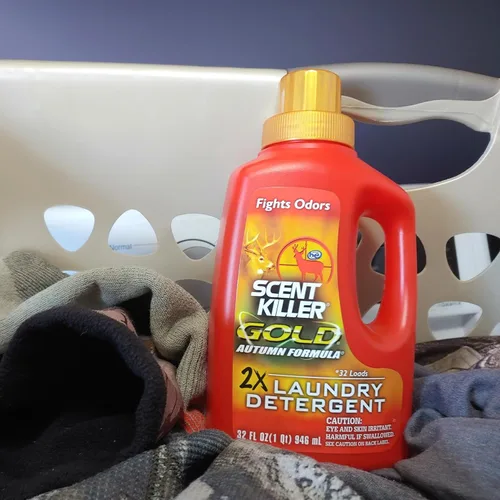 Vista 8 de Scent Killer Gold Autumn Formula Eliminador de olores Detergente para ropa para equipo de caza, 32 onzas líquidas