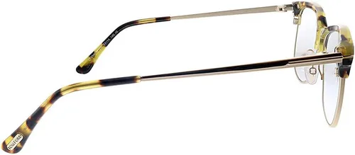Vista 3 de Gafas graduadas Tom Ford FT 5546 -B 056 Shiny Tortoise, lentes con bloque de oro rosaazul, 52-14-140