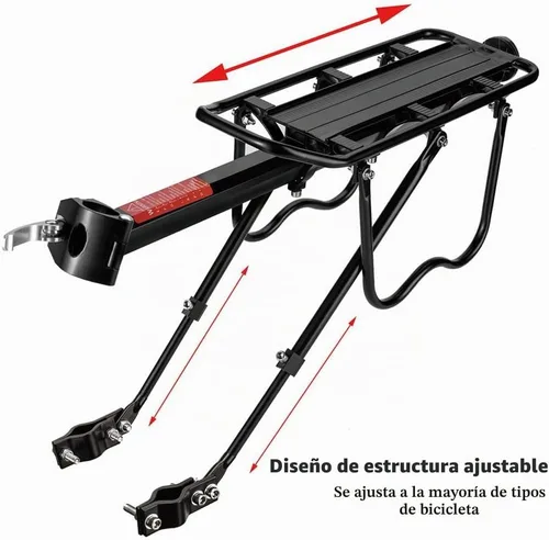 Vista 5 de Portaequipajes trasero para bicicleta para bicicleta de montaña para bicicleta de montaña