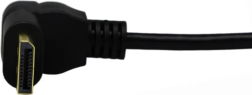 Vista 7 de CGTime - Cable DP a DP (30 CM/12 pulgadas), chapado en oro de 90 grados en ángulo hacia abajo macho a Displayport hembra Cable adaptador